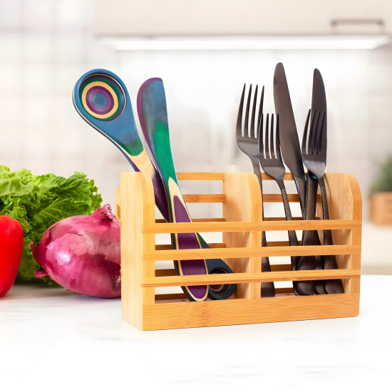 Wooden Utensil Holder